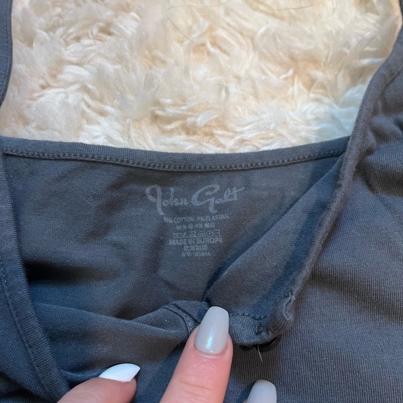 John Galt Blue Lorene Button Tank Top One size - Picture 3 of 3